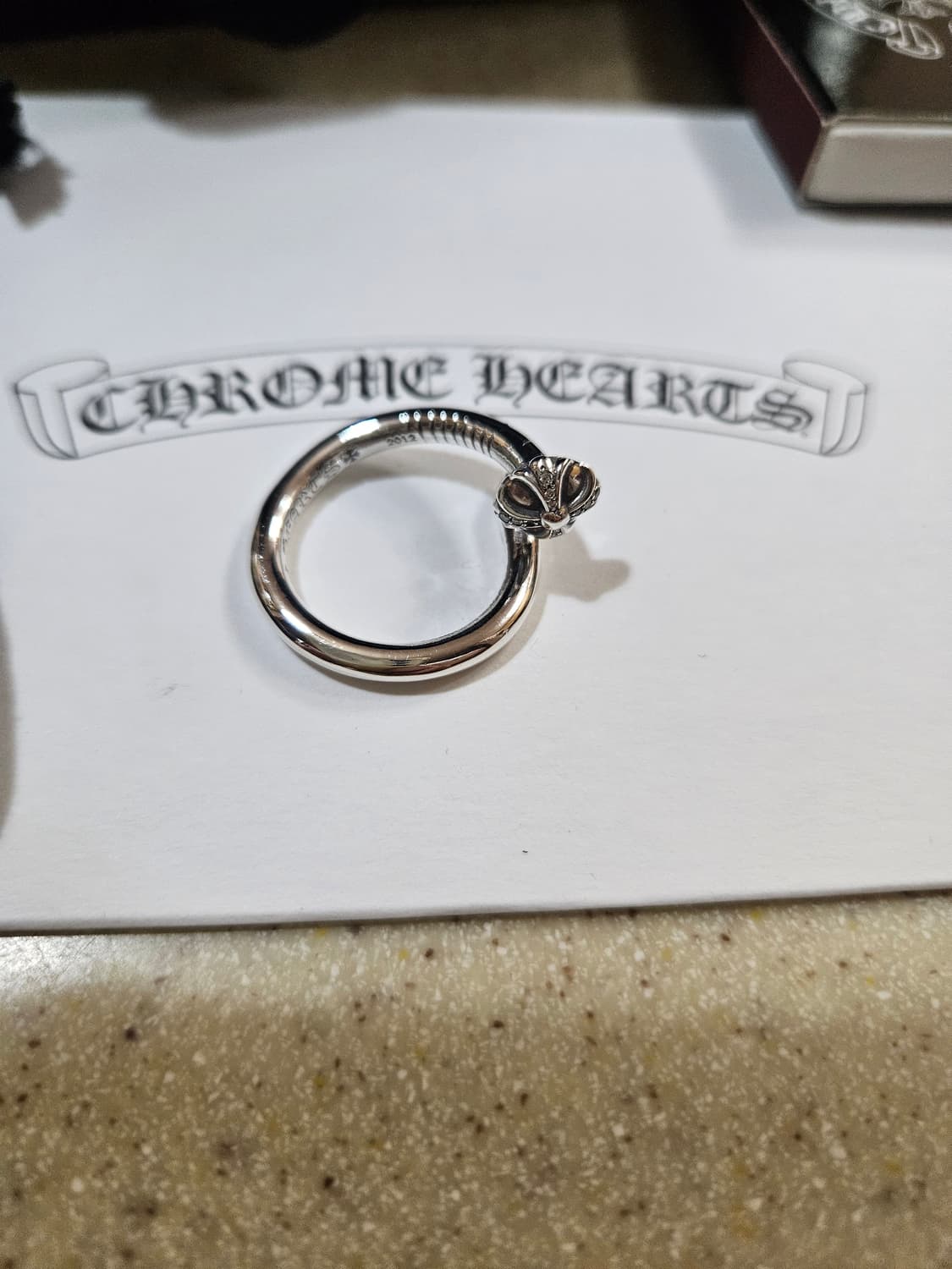 크롬하츠 네일링 파베 다이아 US8 상품이미지8