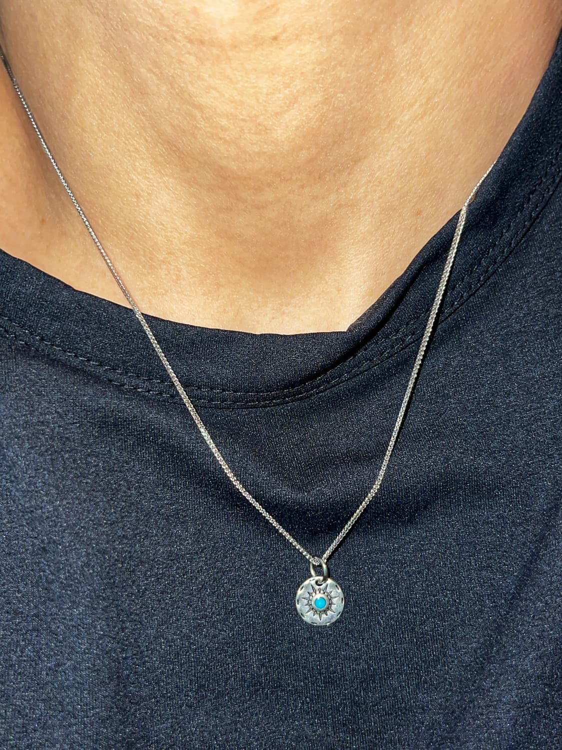 빈티지 터키석 1.0 체인목걸이  상품이미지1