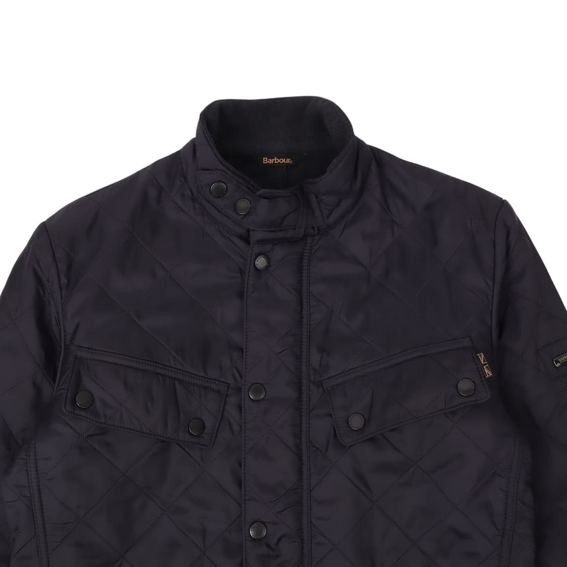 바버 네이비 폴라 퀼트 점퍼 자켓 상품이미지2