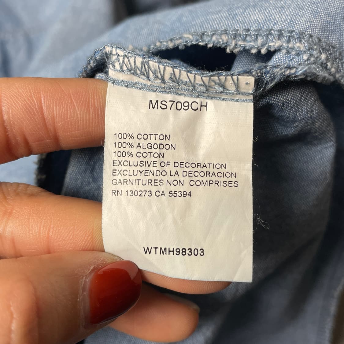 WRANGLER 랭글러 빈티지 웨스턴 데님 코튼셔츠 A00484 상품이미지10