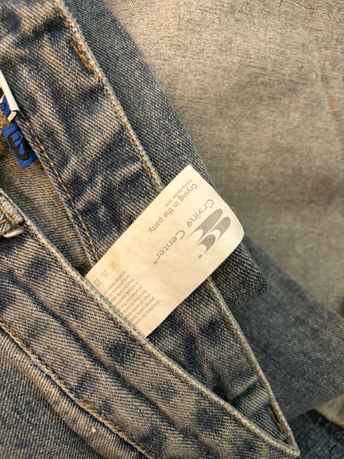 크라잉센터 와이드 데님팬츠 상품이미지5