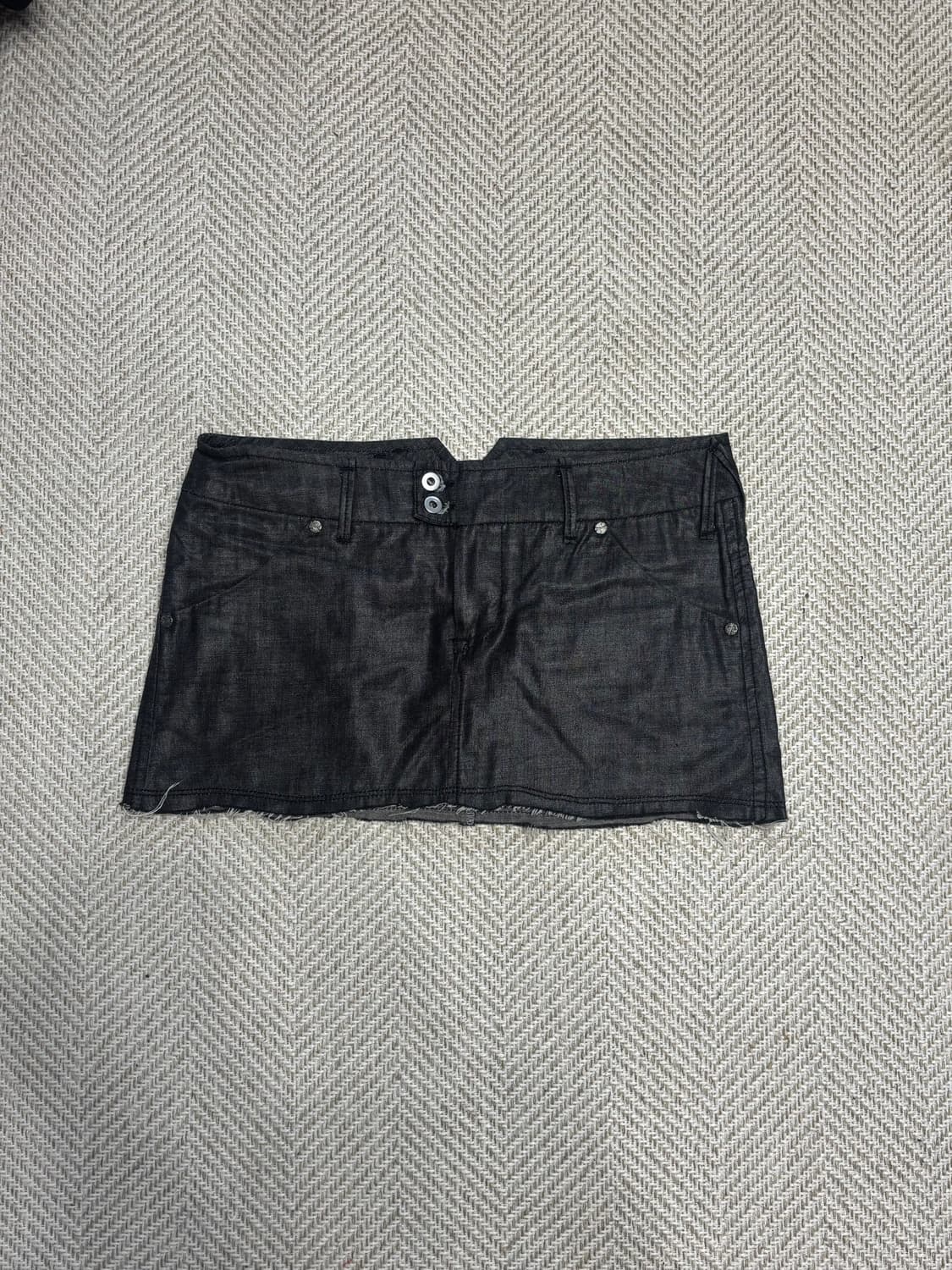 Circle jeans 이탈리아 브랜드 생지 로우라이즈 미니스커트 상품이미지1