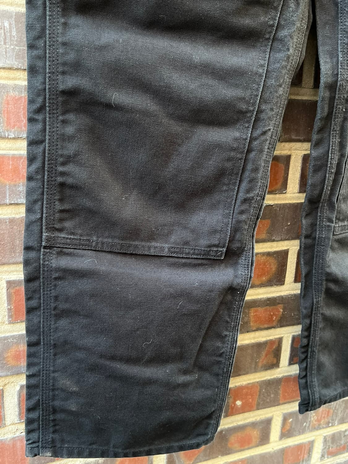 [36x30] 칼하트 B01 BLK 더블니 워크 팬츠 USA 덕 블랙 상품이미지8