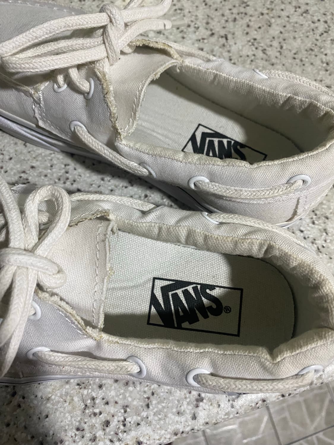 반스 흰색 보트화  상품이미지5