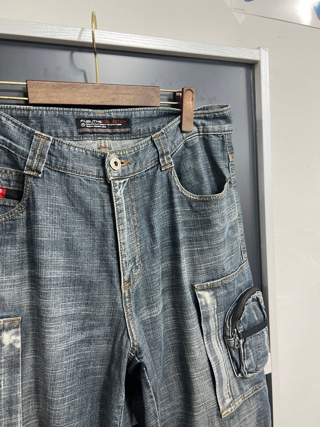 Fubu 후부 올드스쿨 포켓 카고 데님 팬츠 상품이미지2