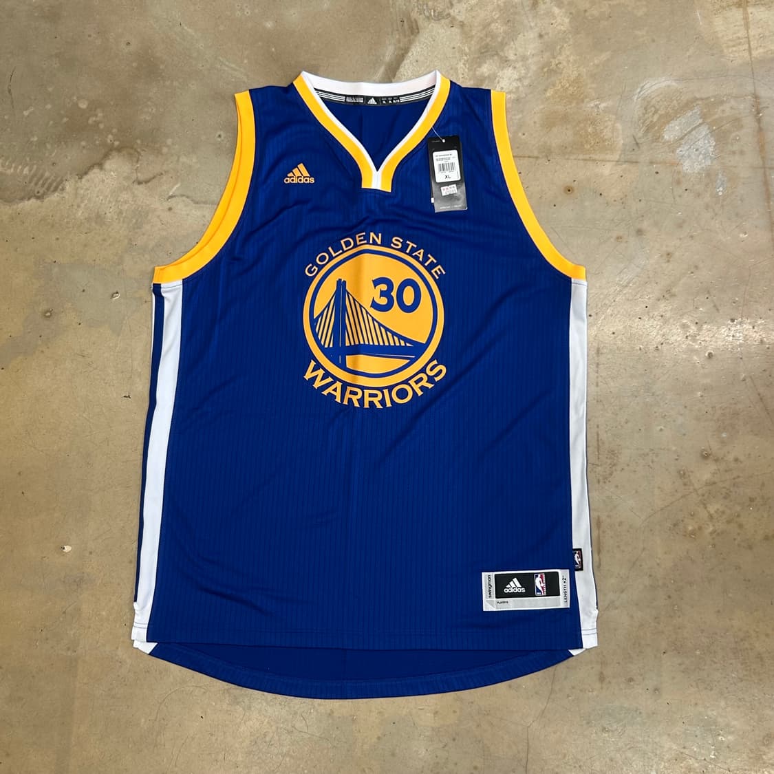 XL 새상품 아디다스 NBA No.30 스테판커리 민소매 유니폼 상품이미지3