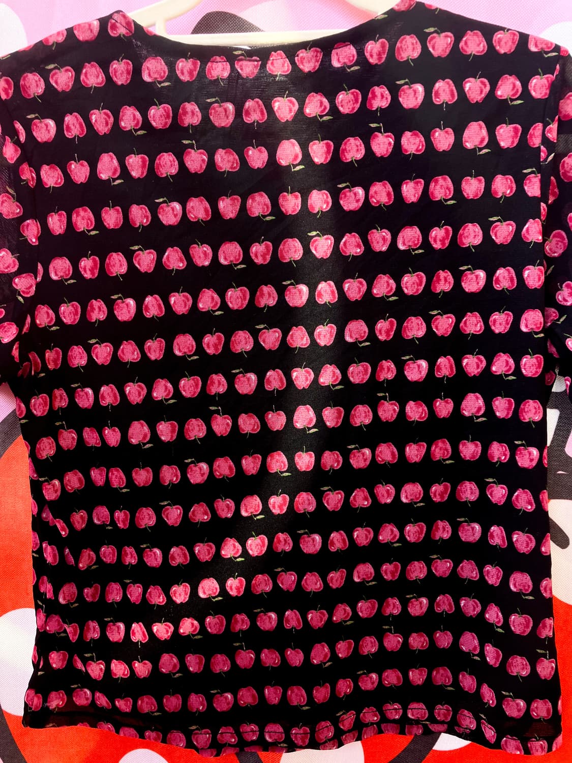 jpn 사과 큐빅 티셔츠 상품이미지5