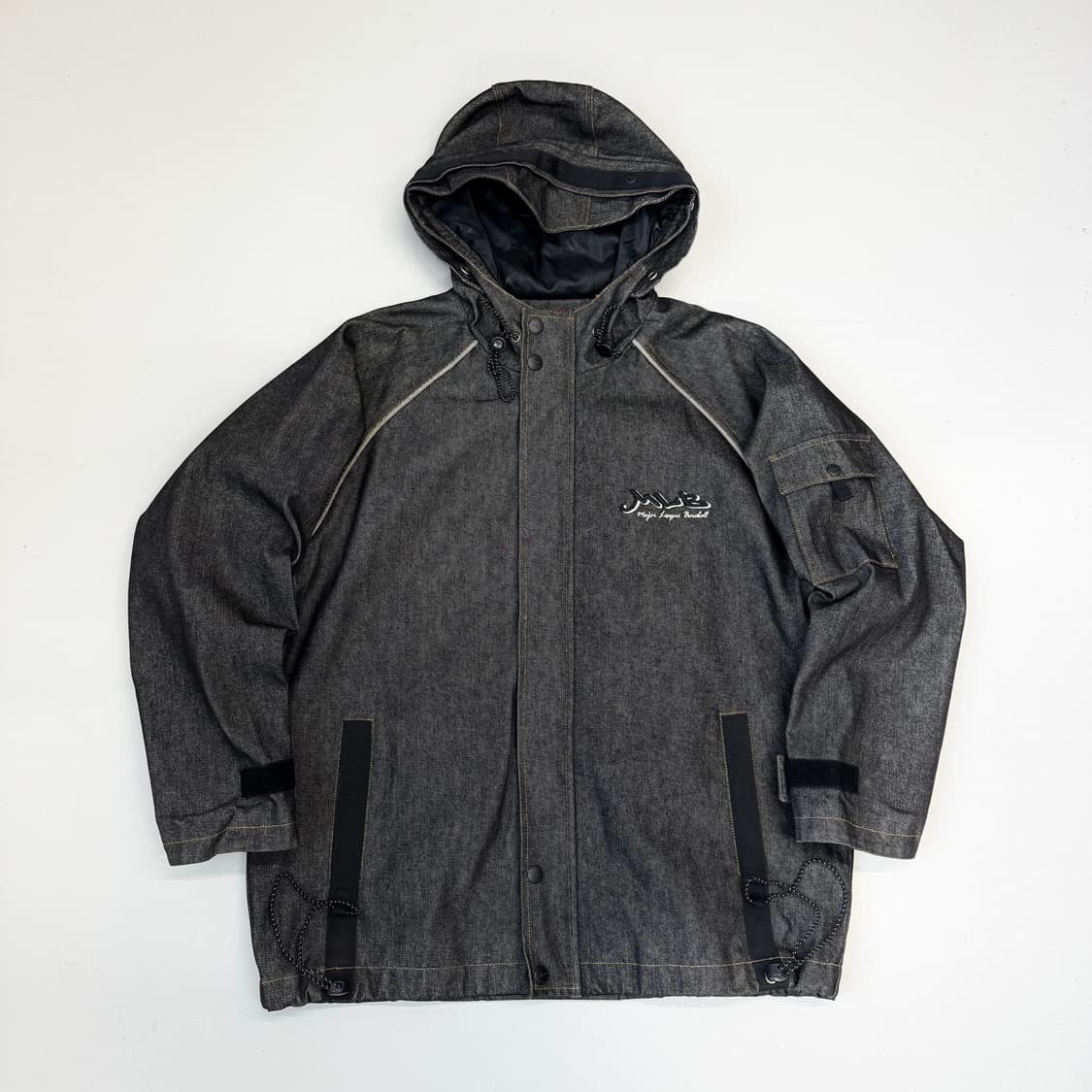 MLB 00s 올드스쿨 데님 후드 자켓 상품이미지2