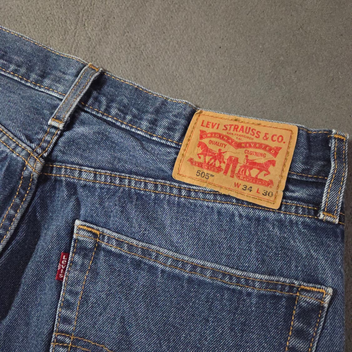 리바이스 505 데님 쇼츠 반바지 34 상품이미지3