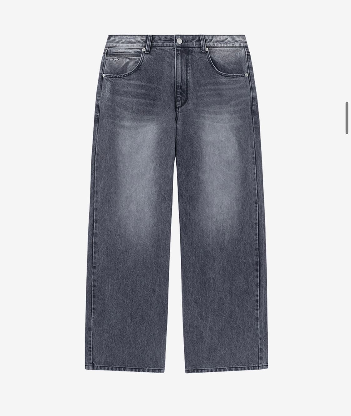 인사일런스 CALIK 로우 웨이스트 와이드 진 ASH GREY 상품이미지1