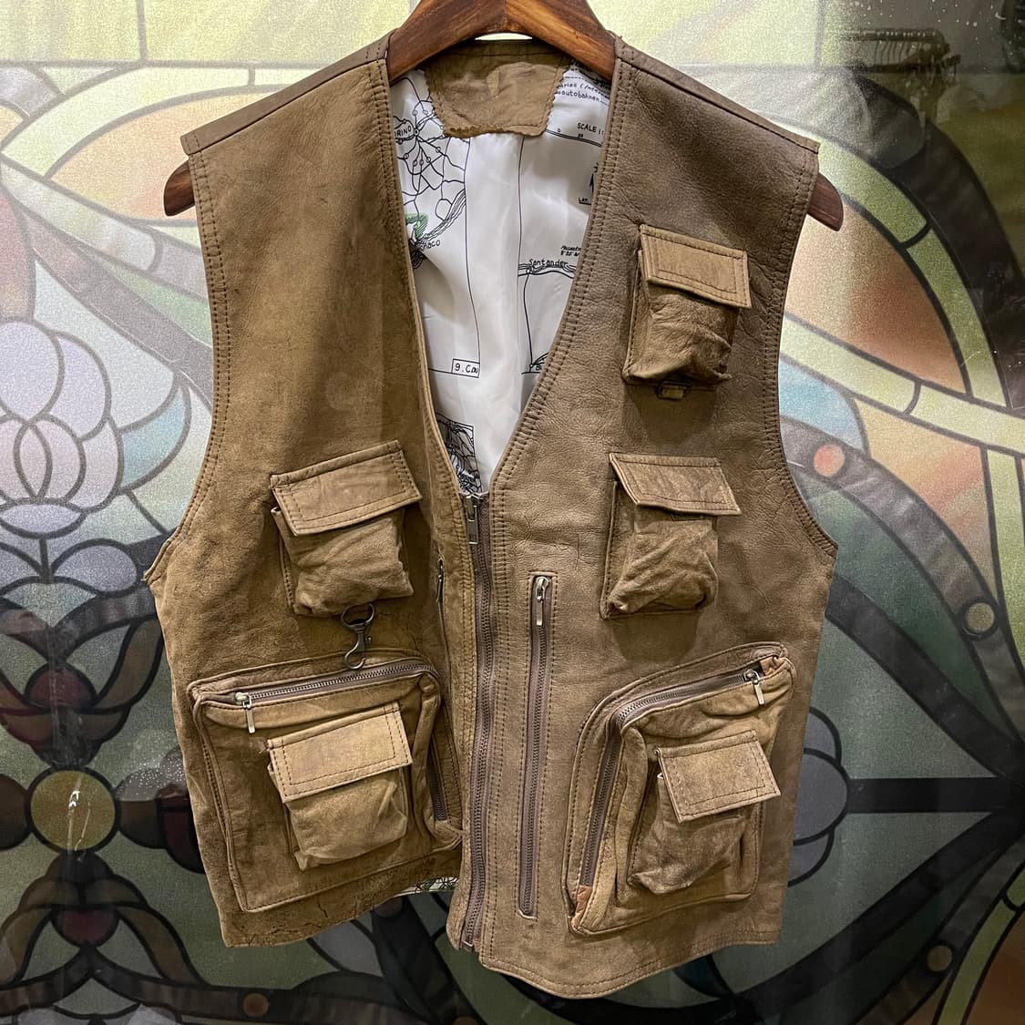 90's 빈티지 레더 베스트 상품이미지2
