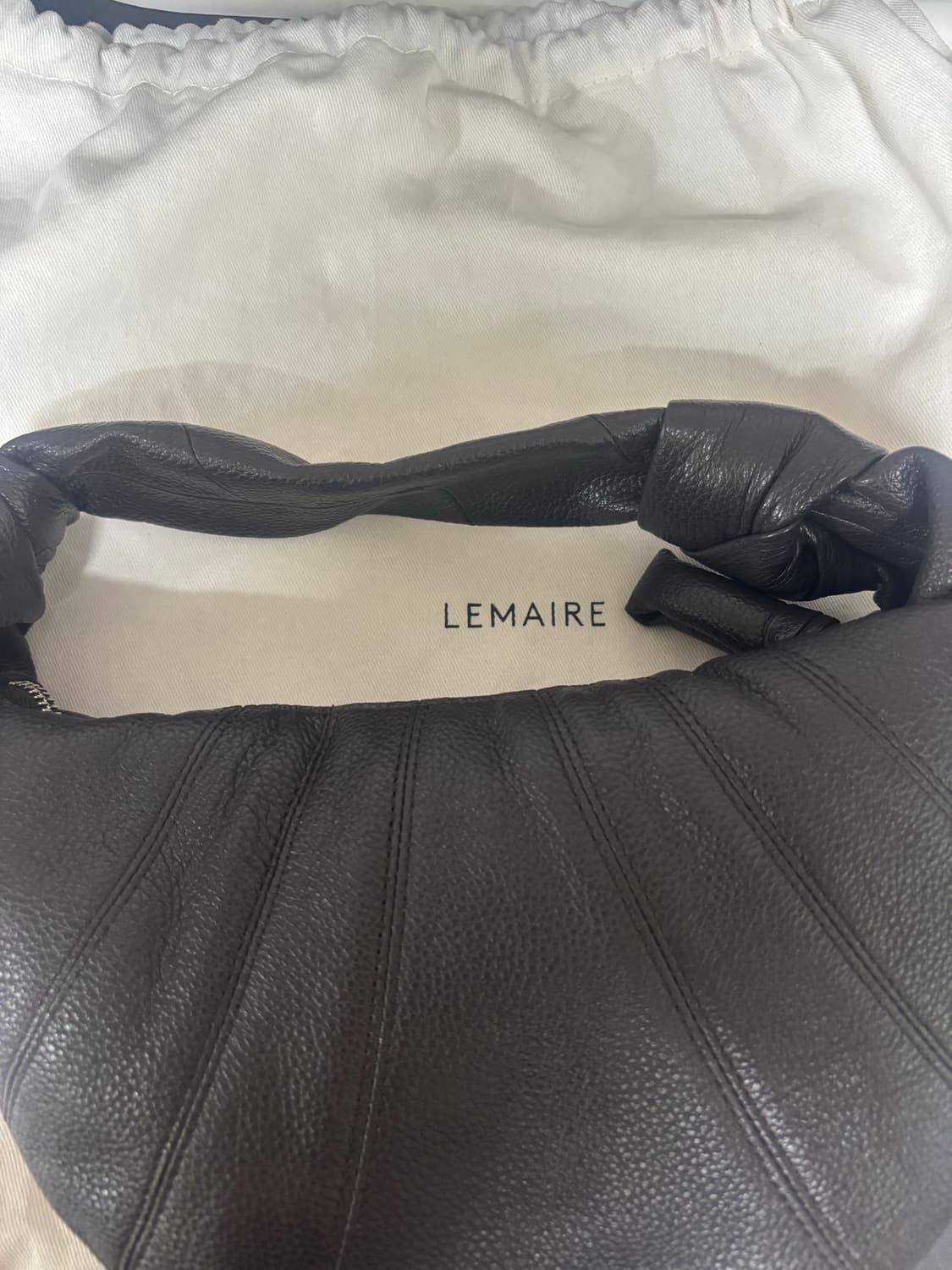 르메르 포춘백 미니 다크초코 (그레인레더) 정품 상품이미지1