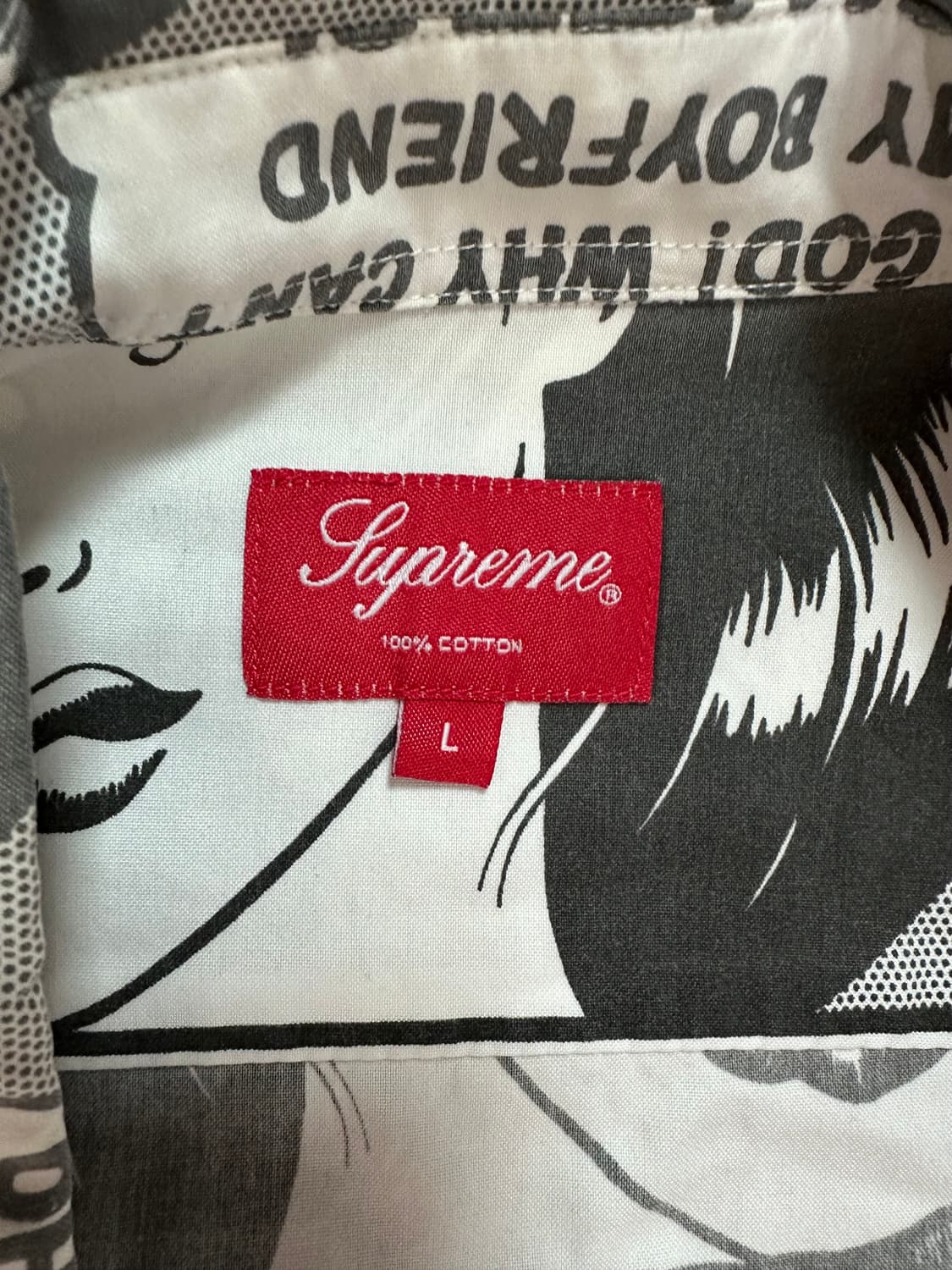 슈프림 트레셔 보이프렌드 셔츠 화이트 L 상품이미지3