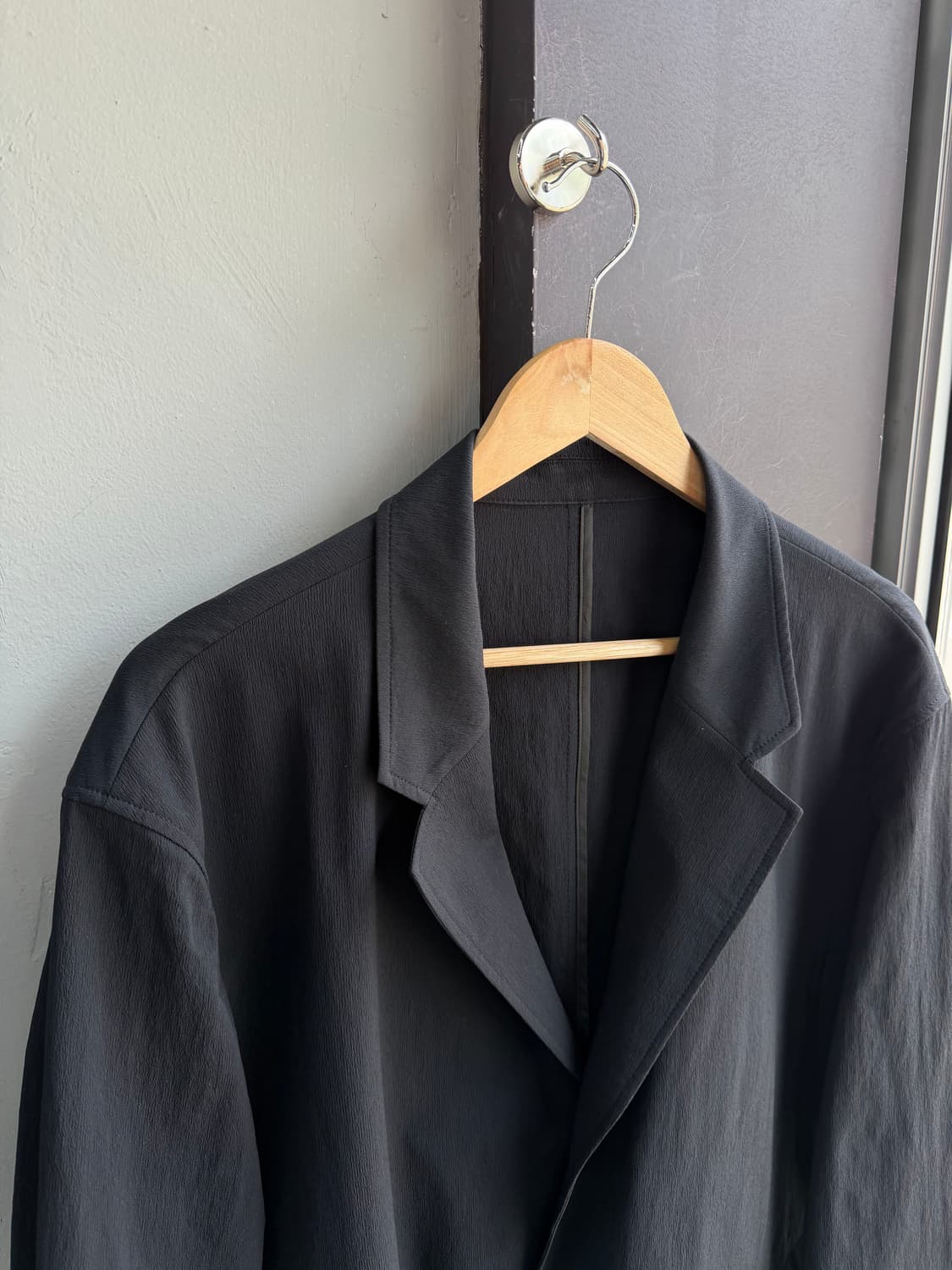 110/ 시스템옴므 25SS 크링클 스트레치 싱글 자켓 상품이미지6