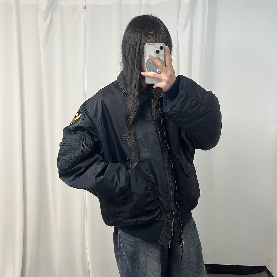 Alpha Industries Black MA-1 Flightjacket 상품이미지1