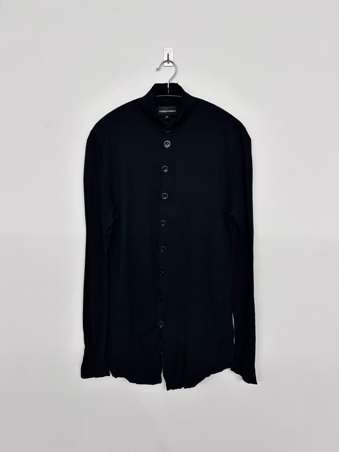 Emporio Armani 하이넥 블랙 셔츠 가디건 상품이미지4