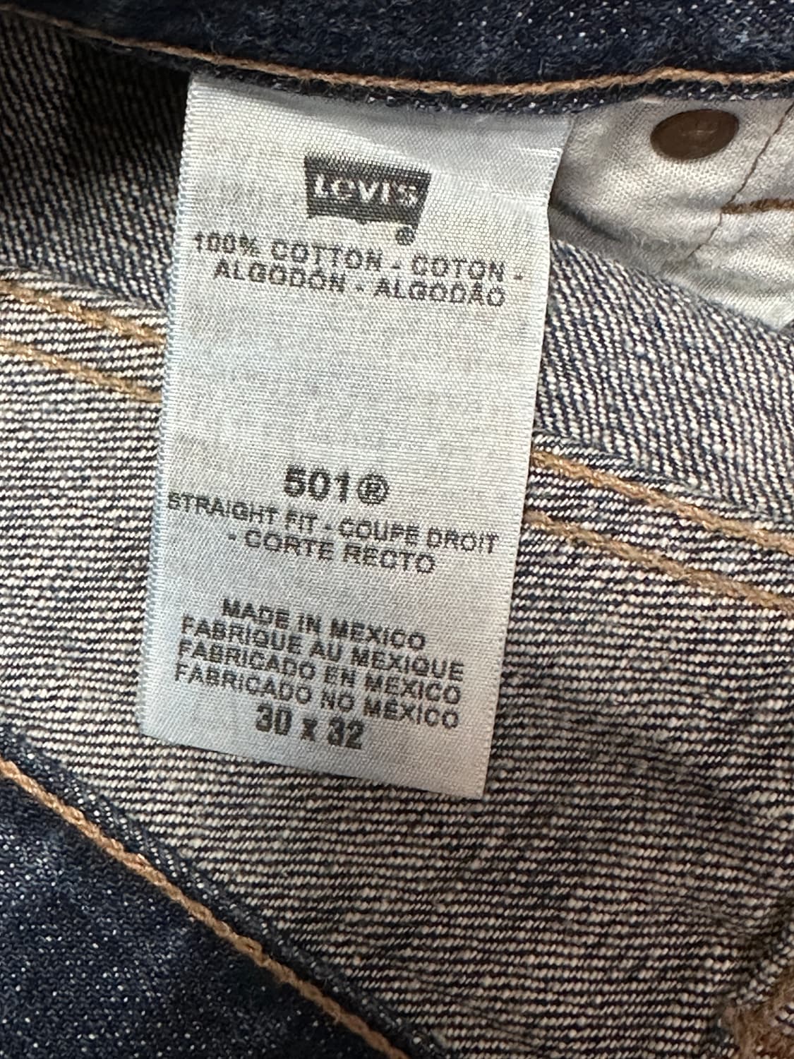 리바이스 501 오리지널 스트레이트 핏 30x32 mexico 상품이미지6
