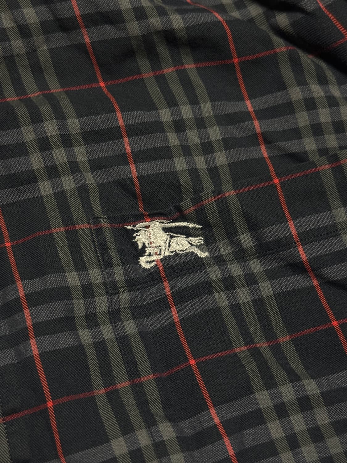 버버리 노바체크 셔츠 네이비 L 상품이미지3