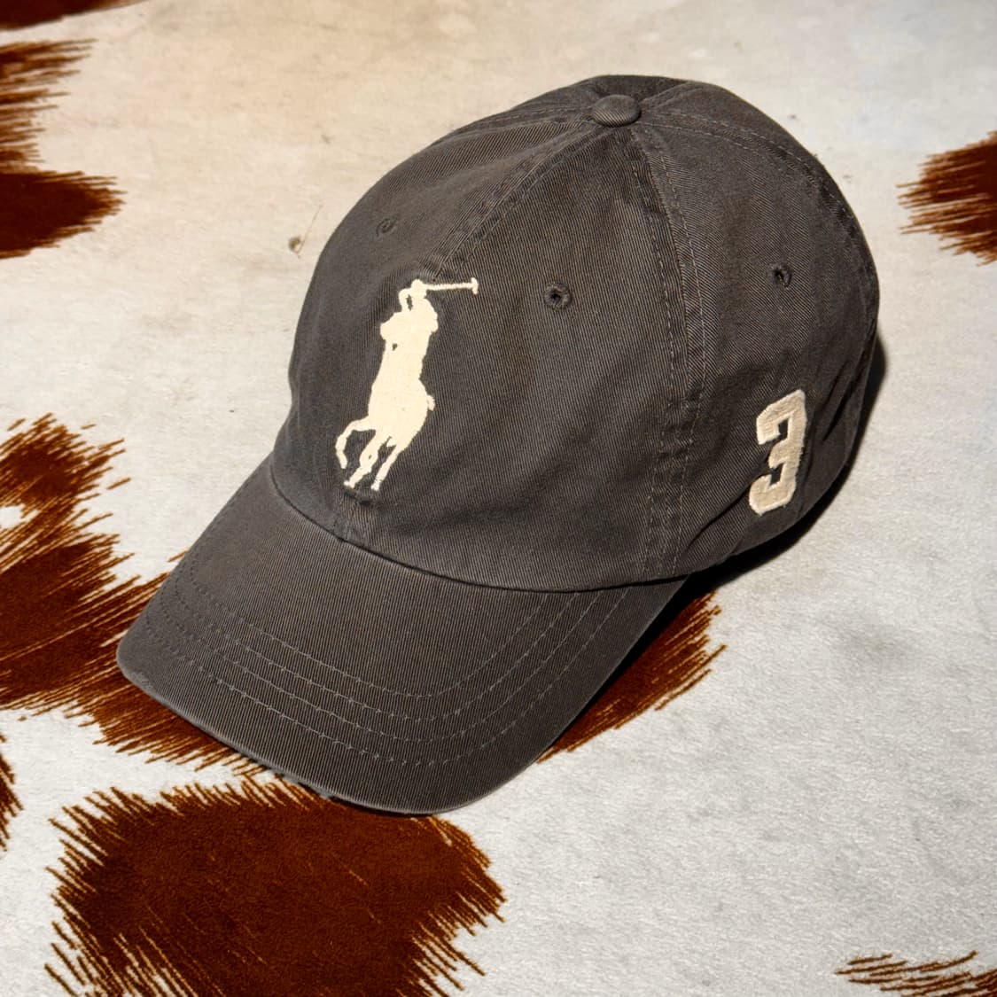 폴로 빅포니 볼캡 브라운 (OS) 레더 스트랩 상품이미지1