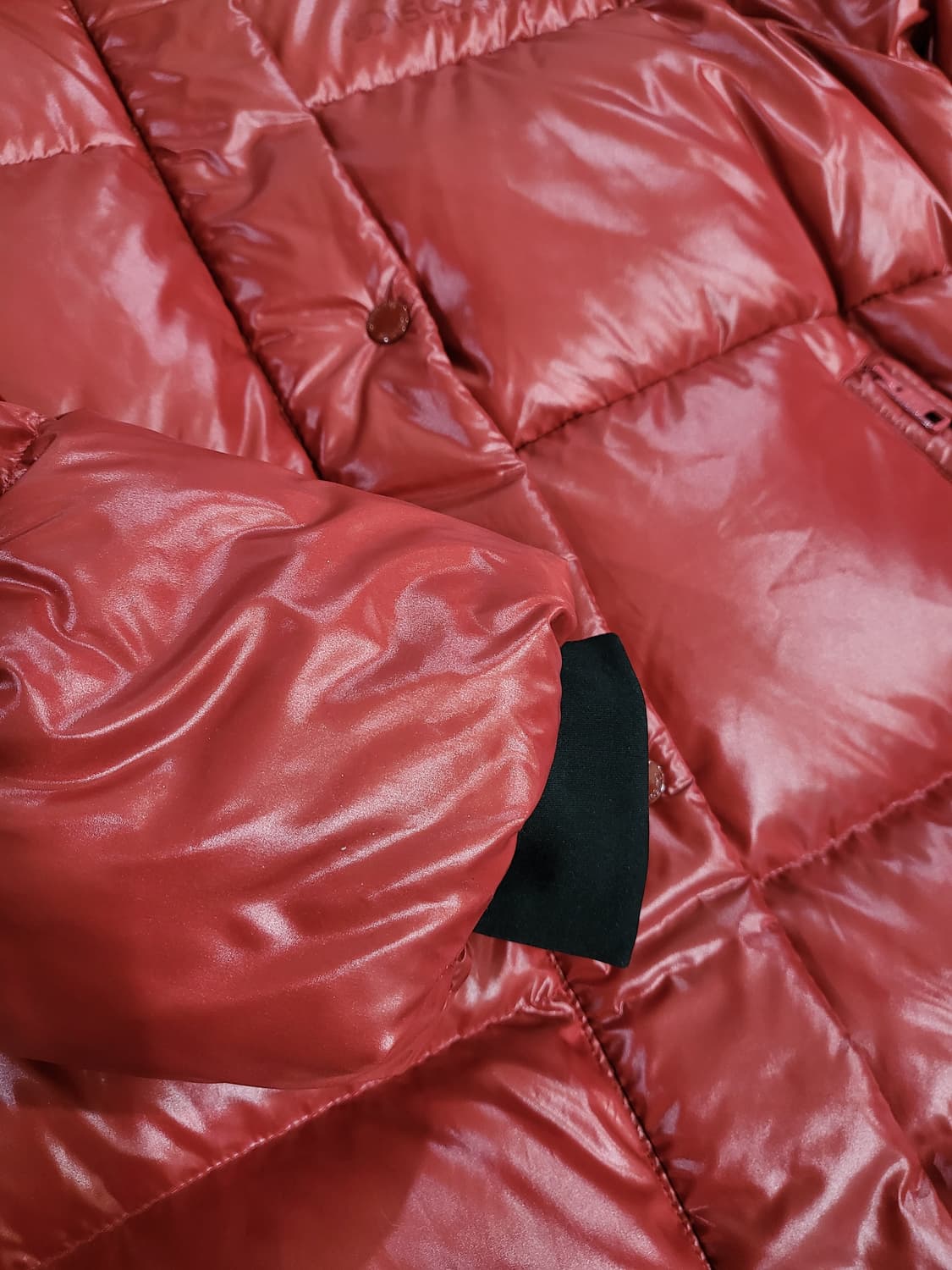 디스커버리 다홍색(Coral) 롱 패딩 상품이미지5