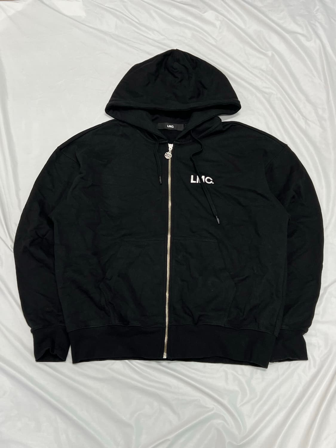 LMC 자수로고 후드집업 블랙 상품이미지1