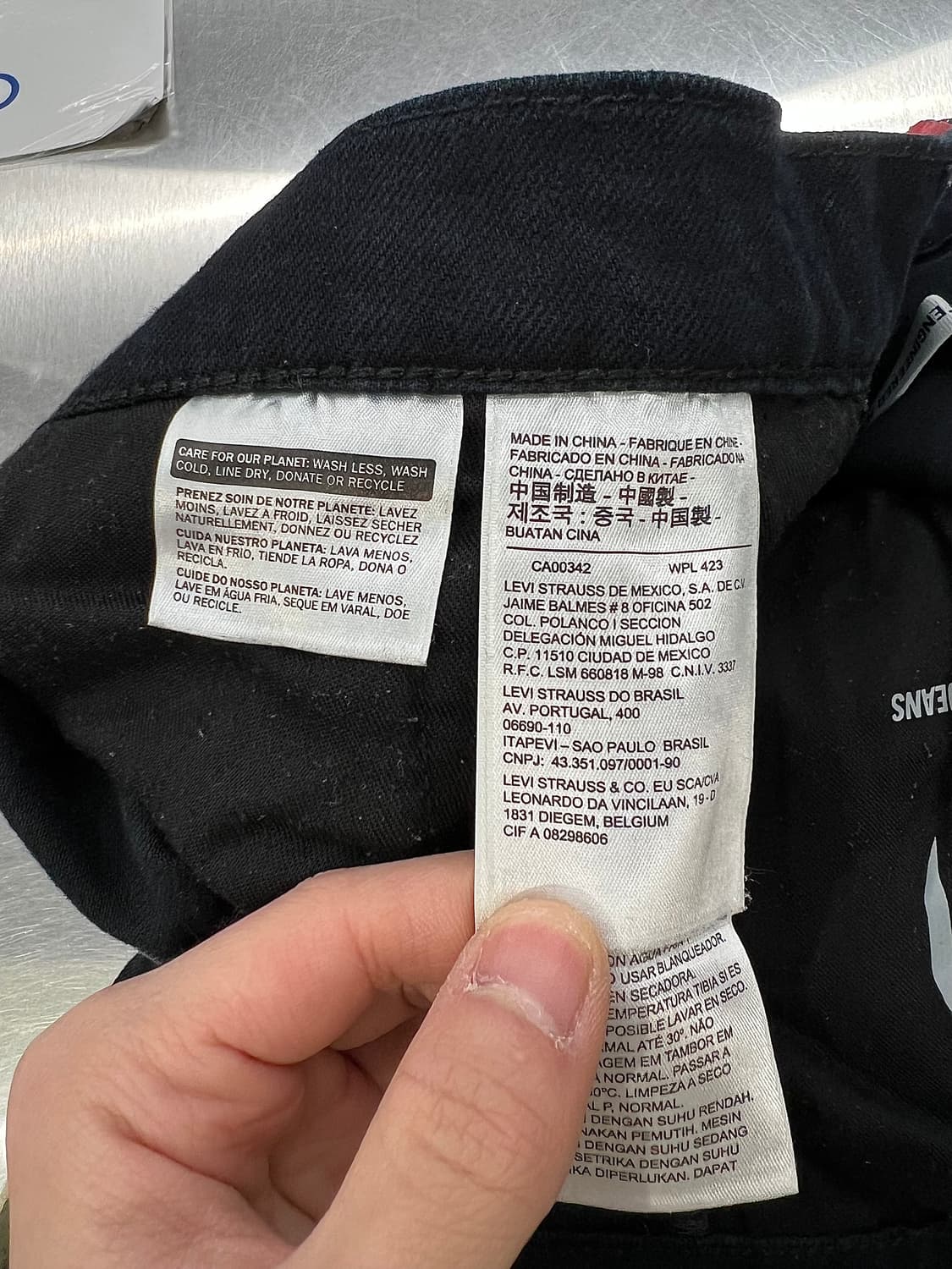 리바이스 엔지니어드 570 버튼 플라이 블랭크 탭 코튼 팬츠 상품이미지7