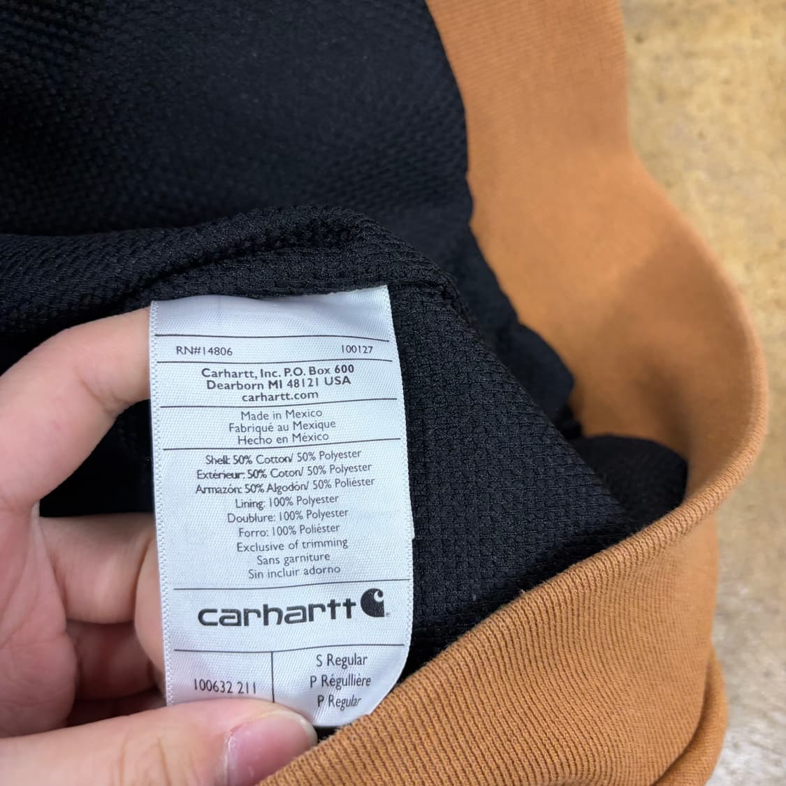 칼하트 브라운 후드집업 상품이미지6