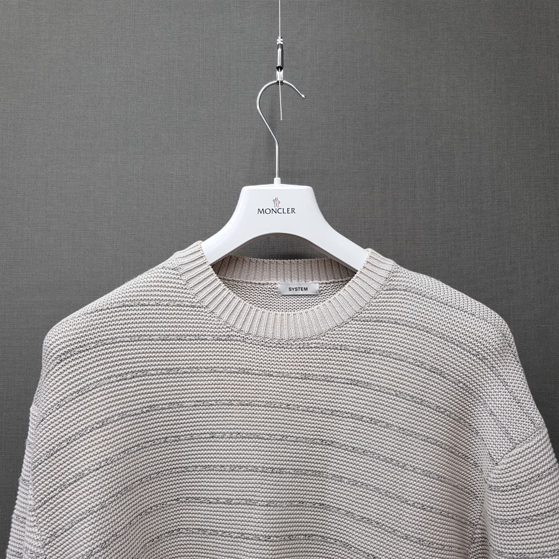 한섬 시스템옴므 2021 니트 텍스처 라운드 스웨터 100사이즈 상품이미지2