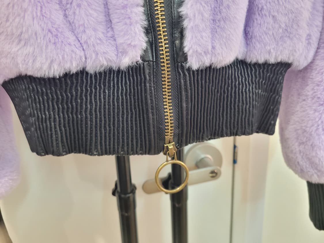 제로 스트릿 라벤더 에코퍼 크롭 집업  자켓 상품이미지4