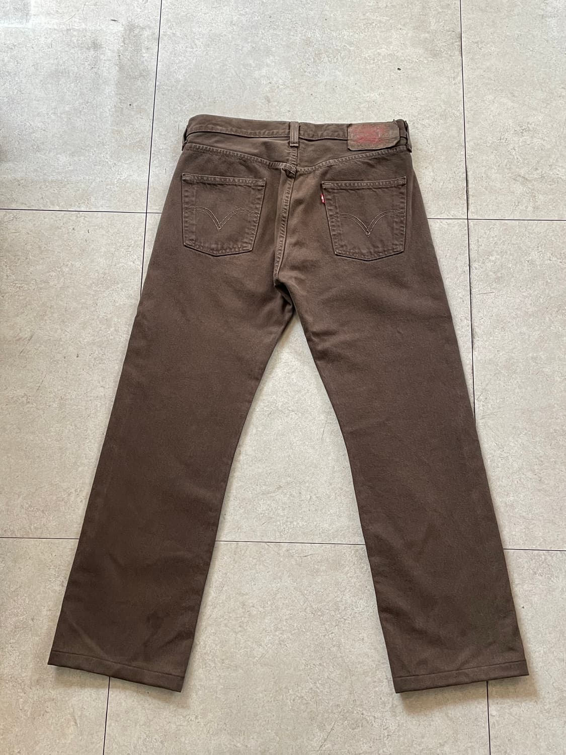 리바이스 501 브라운 데님 팬츠 상품이미지1