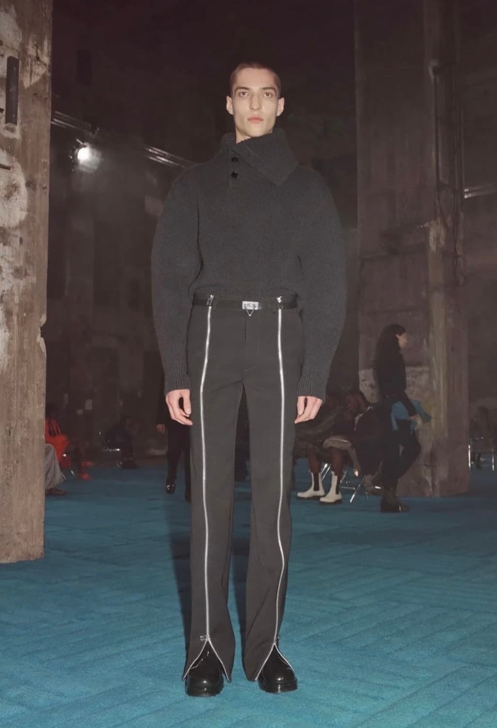 [M] 보테가 베네타 버튼 터틀넥 니트 점퍼 상품이미지6