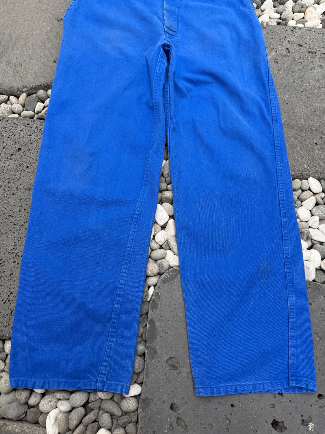 1990s FADED WASHED BLUE WIDE 프렌치워크팬츠 상품이미지4