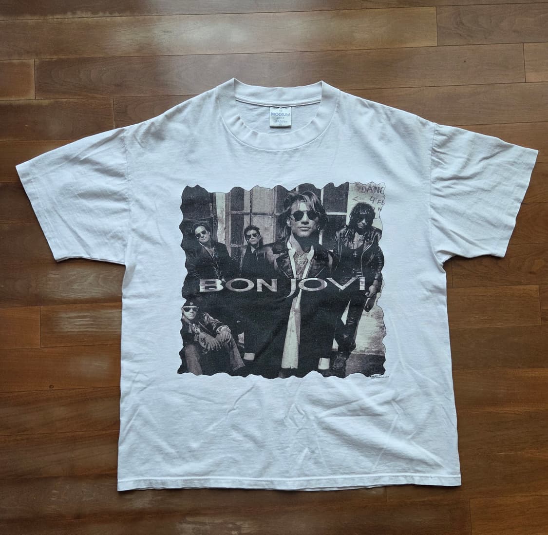 90s 빈티지 본조비 밴드티 화이트 [xl] 상품이미지1
