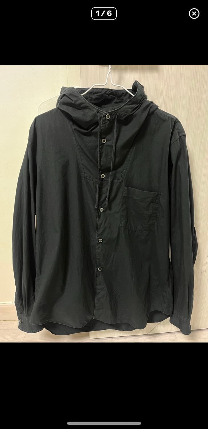 꼼데가르송 블랙 후드 셔츠 상품이미지1