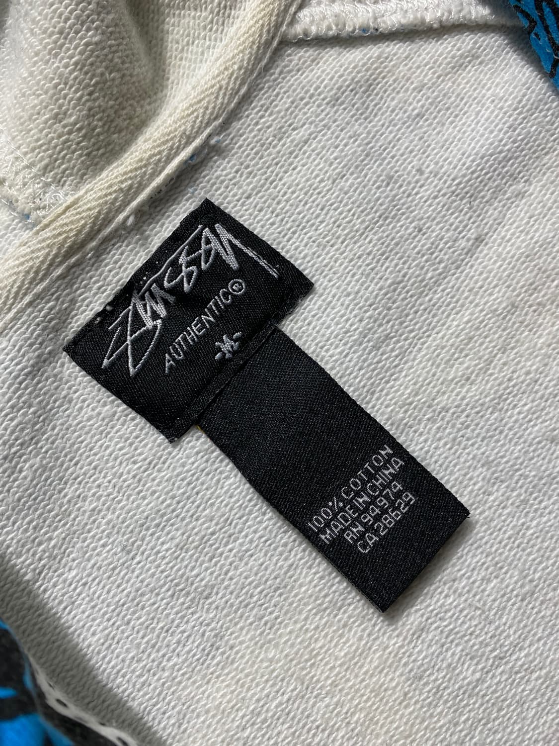 [M] 00s Stussy 스투시 카툰 그래픽 후드 집업 상품이미지8