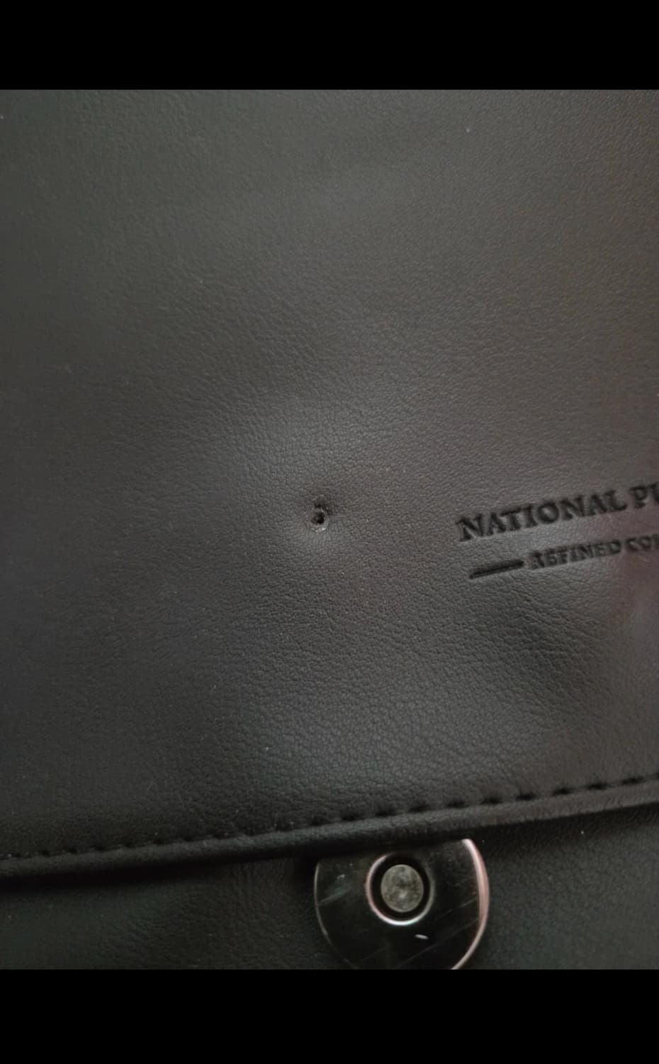 내셔널 퍼블리시티 블랙 가죽 크로스백 상품이미지3