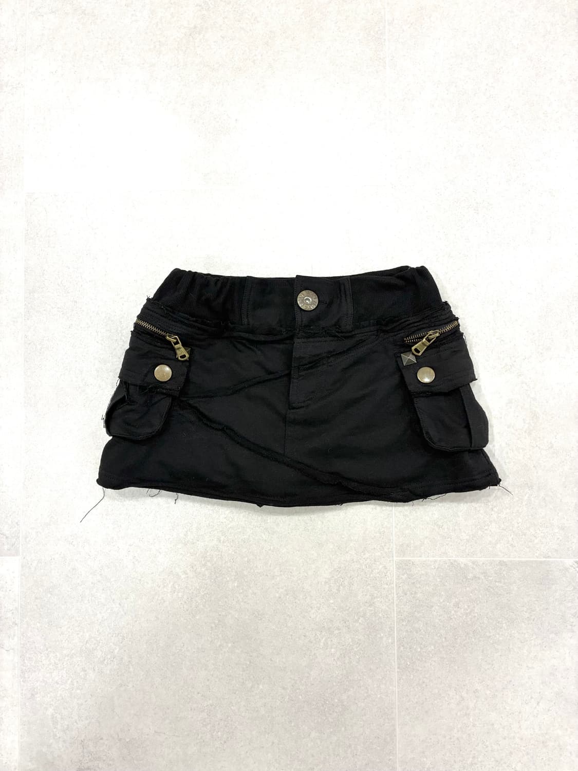 카고 포켓 로우라이즈 펑크 스터드 스커트 상품이미지1