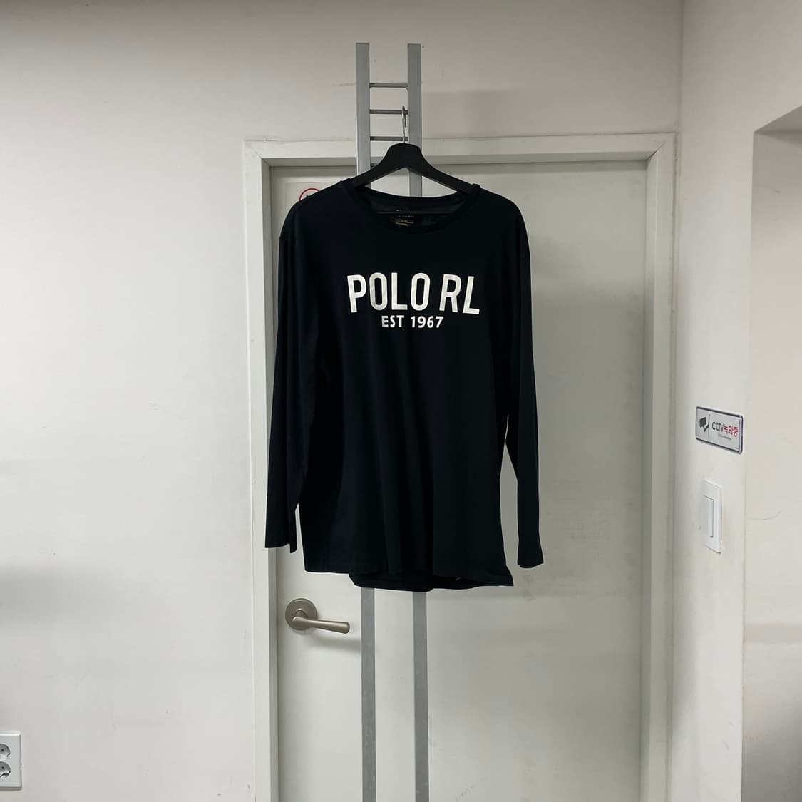 폴로 랄프로렌 로고 긴팔 티셔츠 블랙 L 상품이미지1