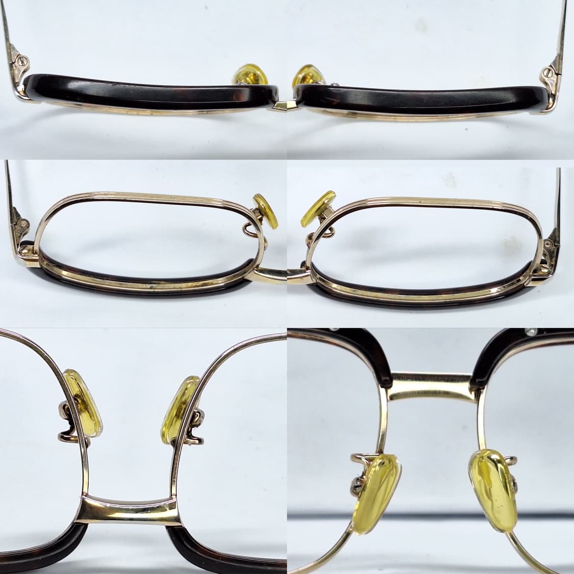 80s 일본 빈티지/ no.5117 브로우라인 하금테 안경테 50mm 상품이미지8