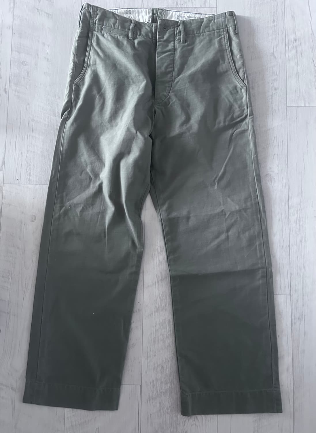 RRL 13성 버튼 스트레이트 핏 치노 팬츠 29 30 상품이미지1