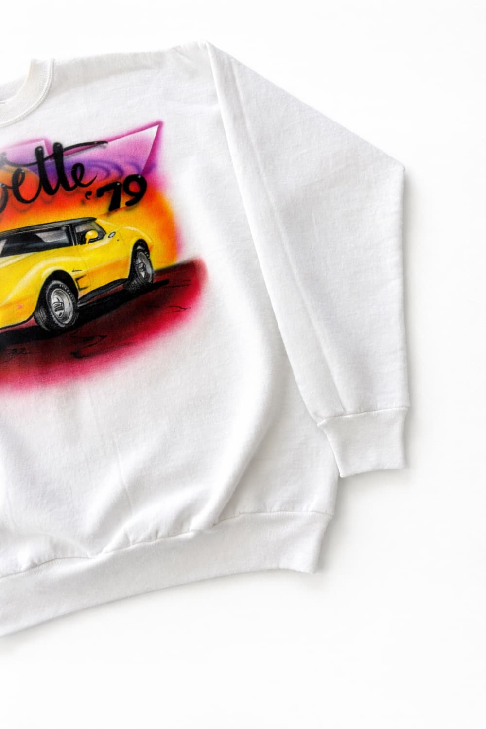 80s HANES 에어 브러쉬 스웻셔츠 L 상품이미지5