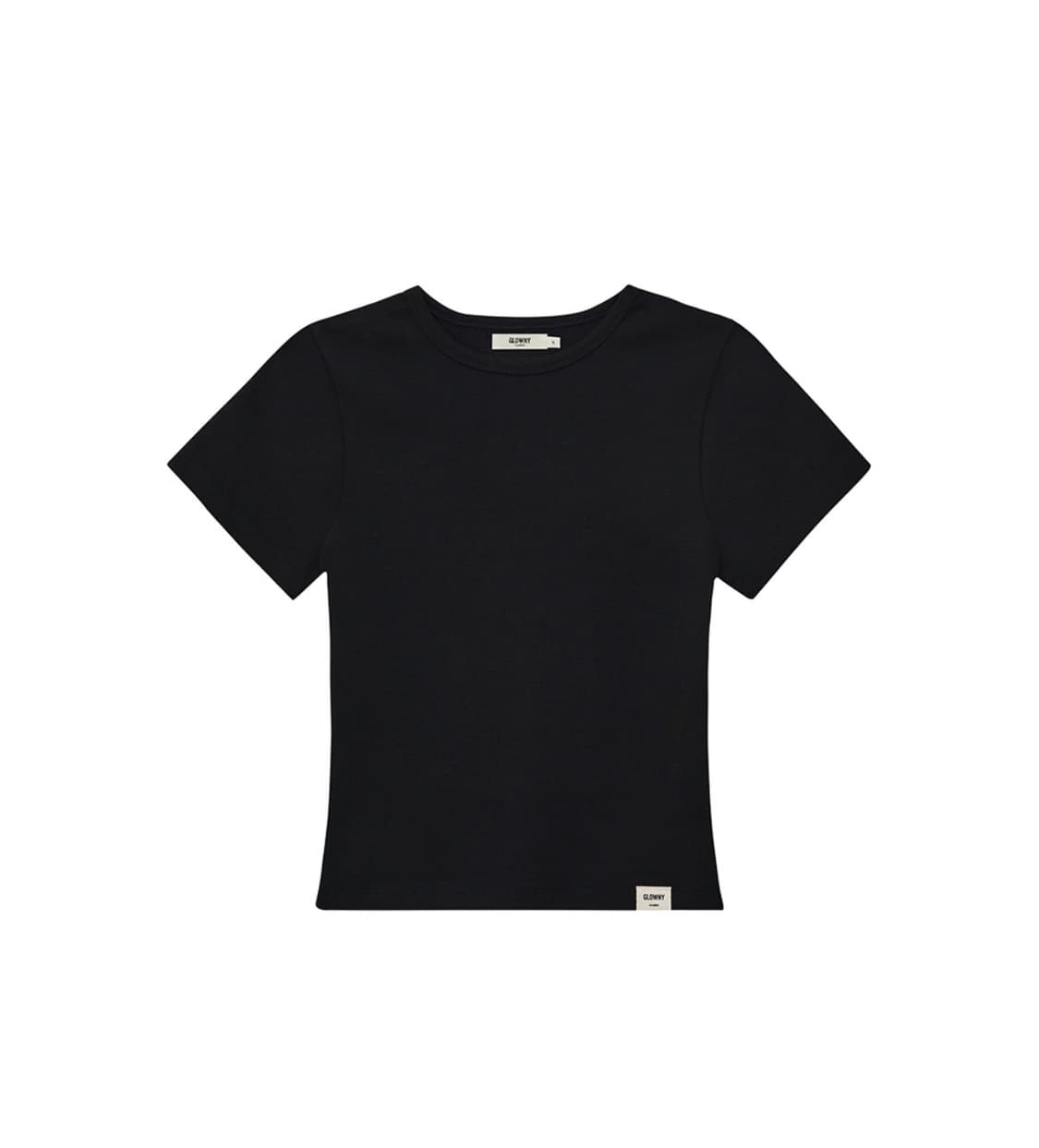 글로니(Glowny) G BABY TEE 지 베이비 티 블랙 s 상품이미지1