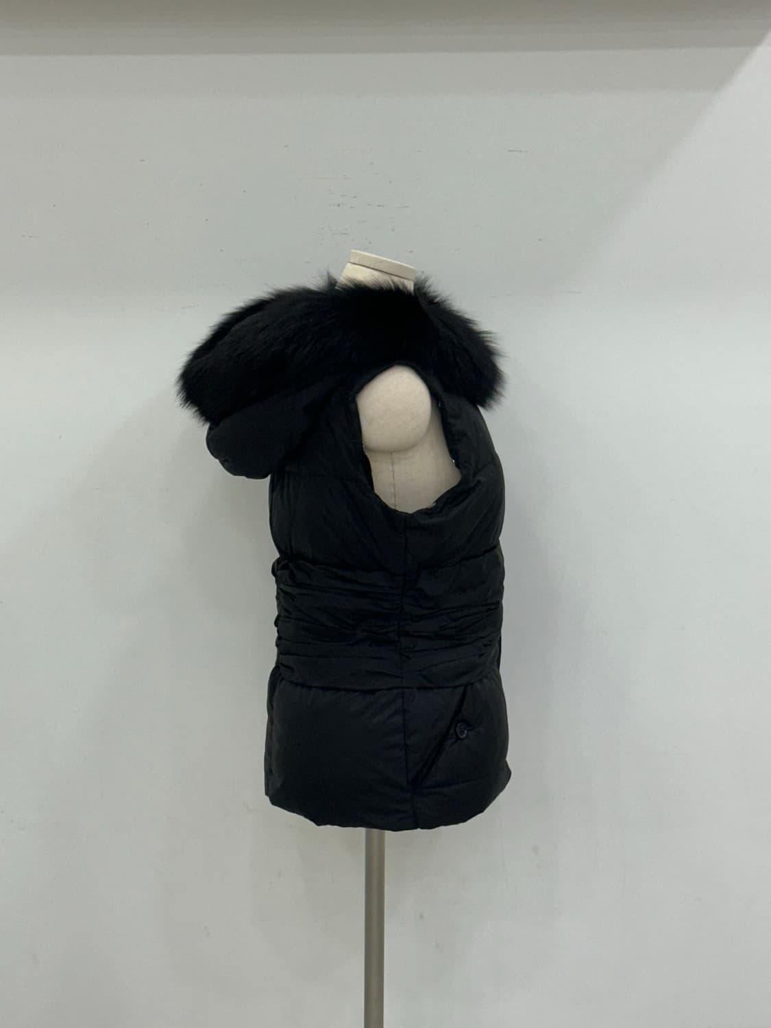 블루마린 퍼 패딩 조끼 상품이미지4