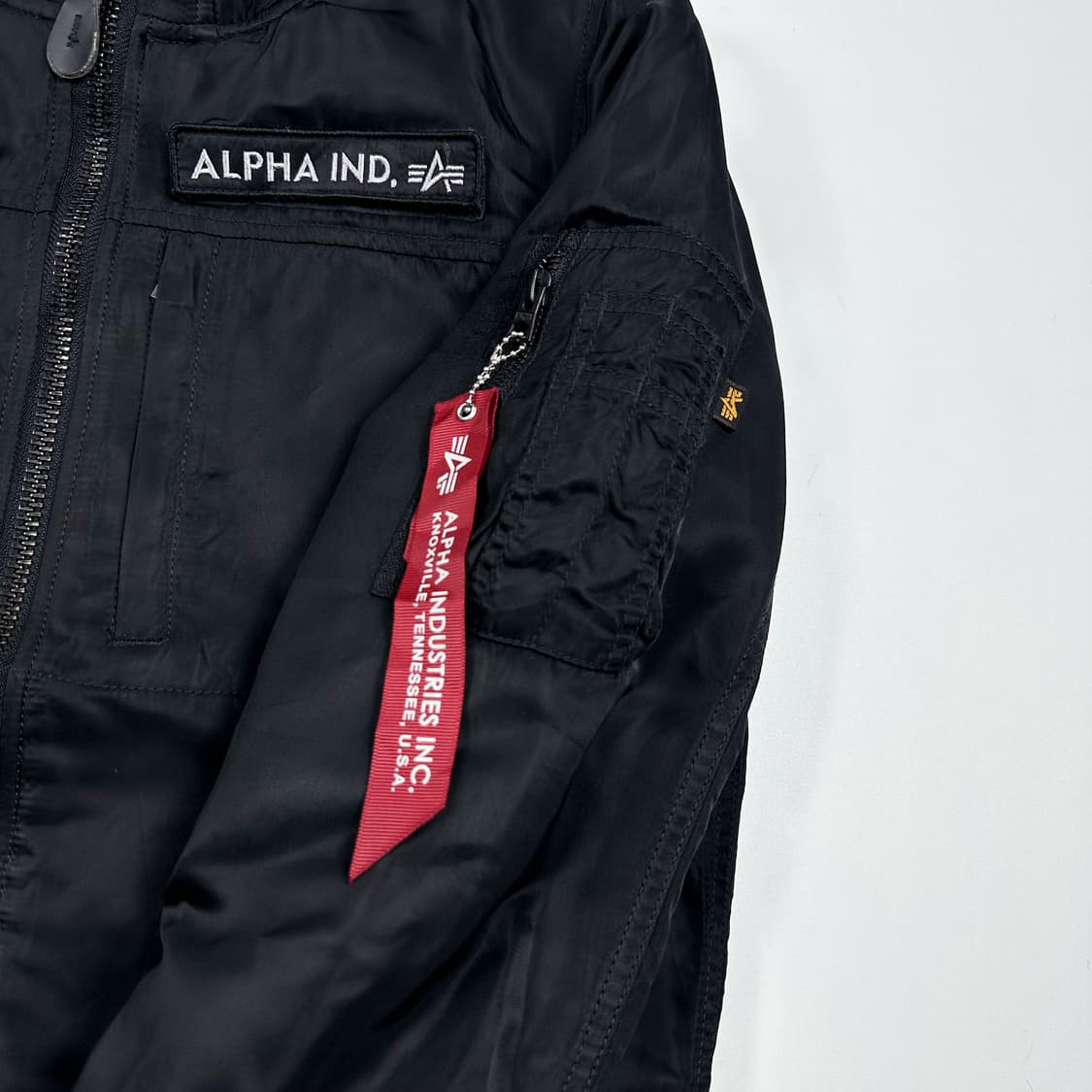 (하자존재) 알파인더스트리 재팬 MA-1 항공점퍼 블랙 M 상품이미지5