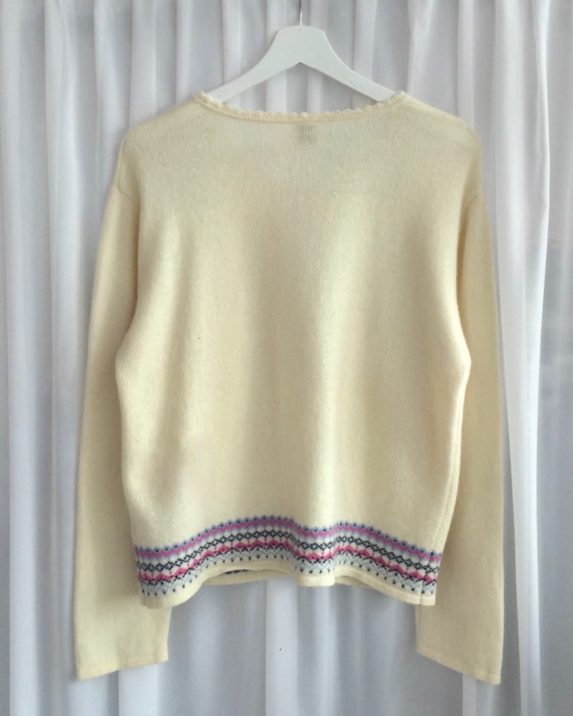 ivory ethnic wool cardigan 상품이미지3