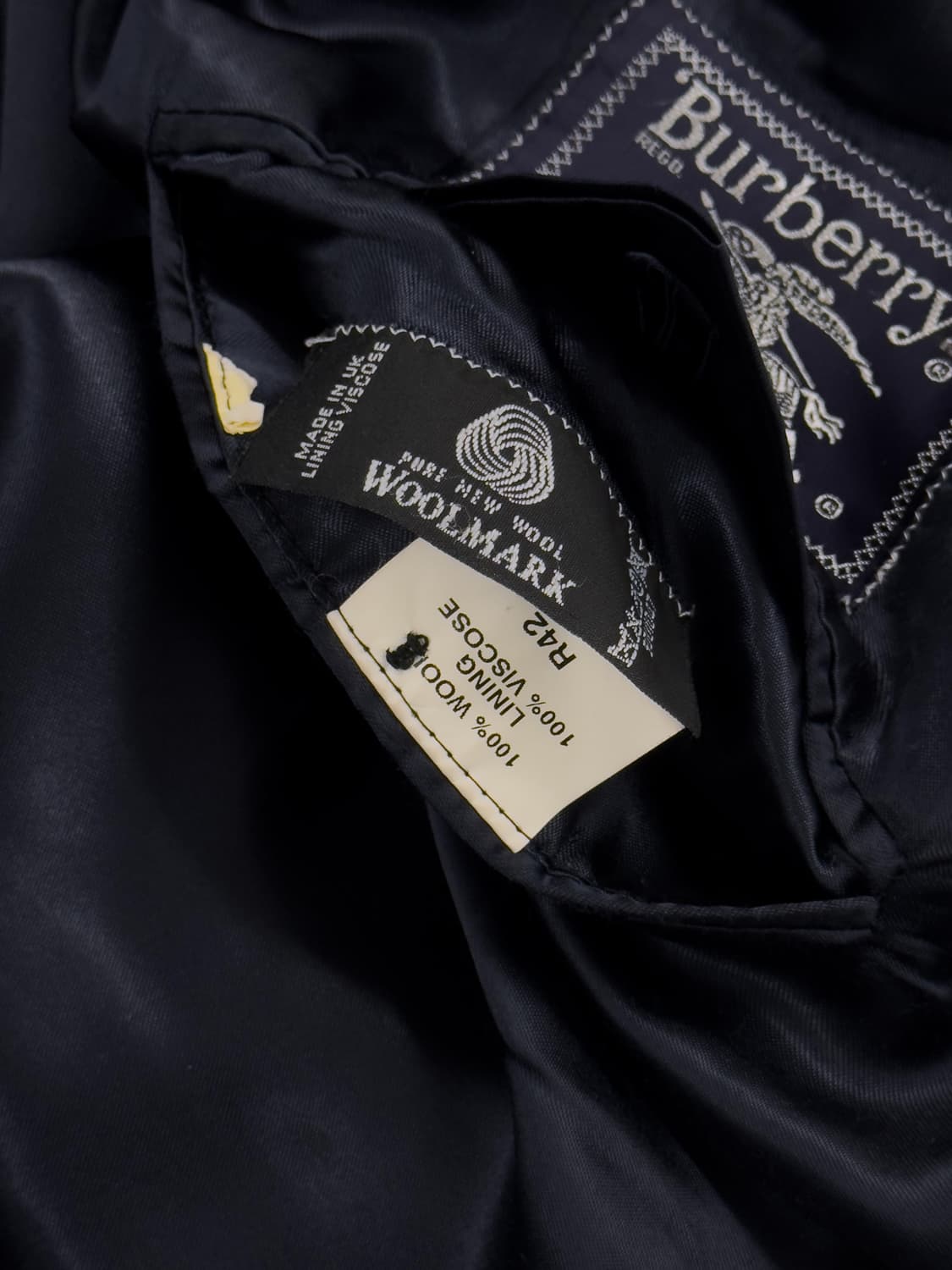 올드 버버리 더블 헤링본 코트 상품이미지9