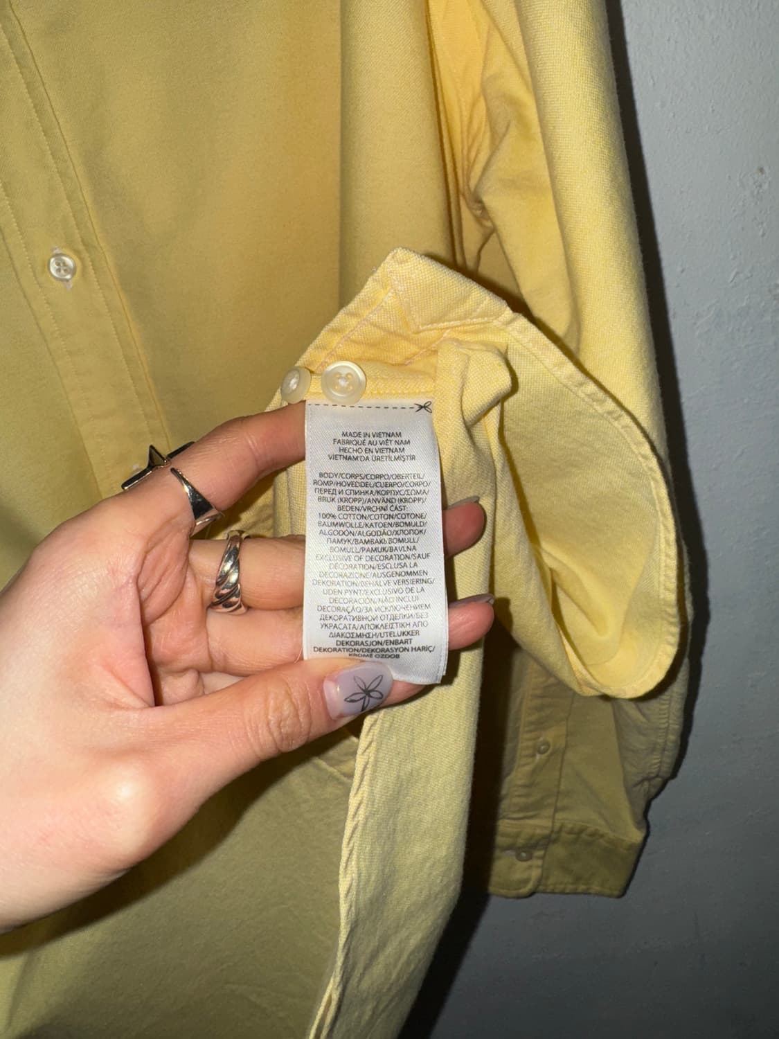 POLO yellow shirt (XL) 상품이미지3