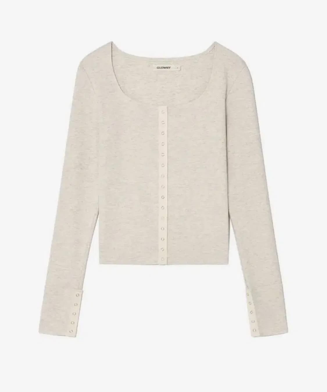 글로니 NU NOSTALGIA LONG SLEEVE 멜란지 베이지 M 상품이미지1