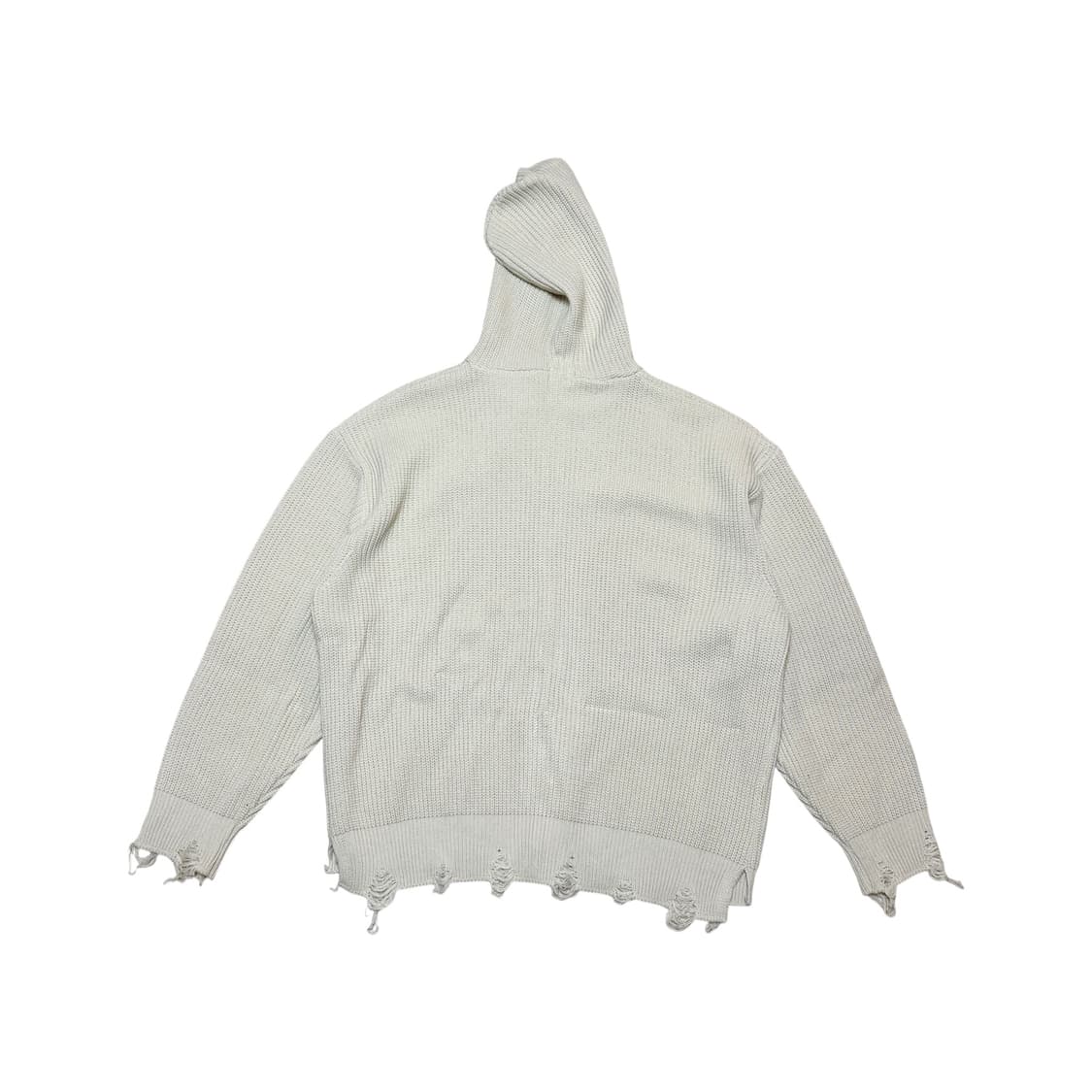Sk8er Rock, Oversize Knit Damage Hood Zi 상품이미지2