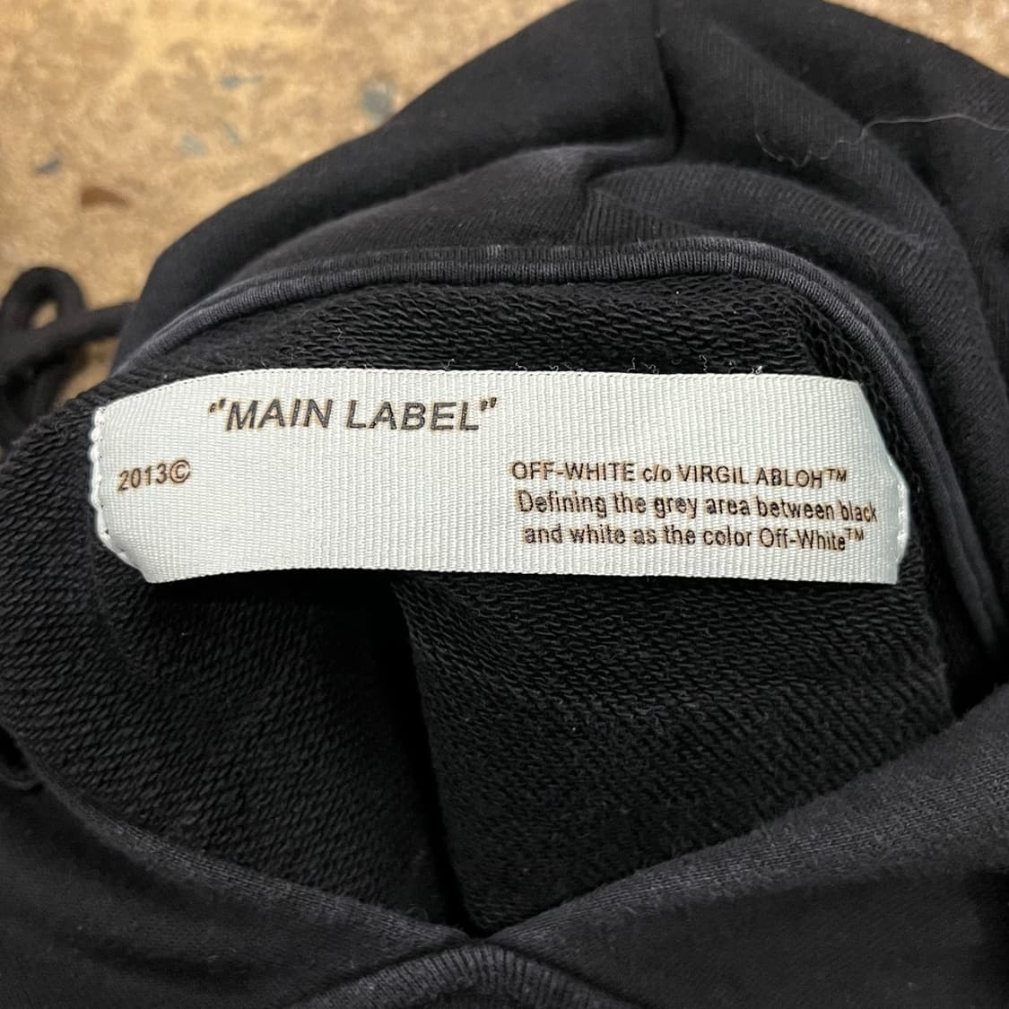 [정품/XL] 오프화이트 블랙 다이애그 애로우 후드 b15 상품이미지5
